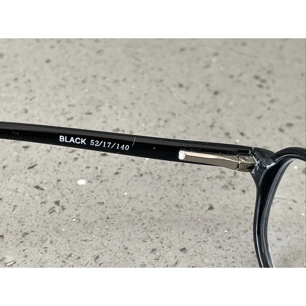 MODERN RALPH EYEGLASSES Frames ONLY SHINY BLACK 52-17-140 Full Rim Oval Square
